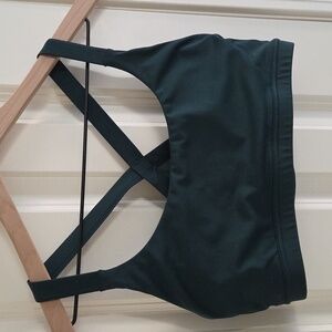Oiselle Hi Twenty Sports Bra (Juniper Green)